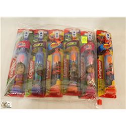 BAG OF ASSORTED ELECTRIC KIDS TOOTH BRUSHES