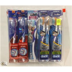 BAG OF ASSORTED TOOTHBRUSHES
