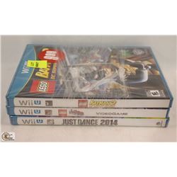 LOT OF 3 WII U GAMES