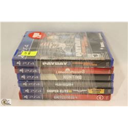 BUNDLE OF 6 PLAYSTATION 4 GAMES