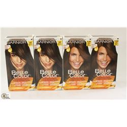 BAG OF ASSORTED GARNIER HAIR DYE