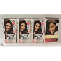 BAG OF ASSORTED LOREAL PARIS HAIR DYE