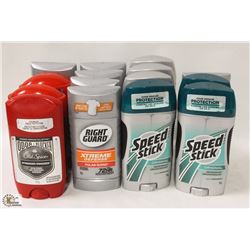 BAG OF ASSORTED MENS DEODORANT