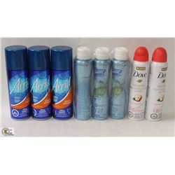 BAG OF ASSORTED AEROSOL DEODORANT