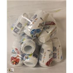 BAG OF ASSORTED SCENTED GLADE AIR FRESHENERS