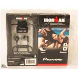 2 PAIRS OF IRON MAN IM5 WIRELESS SPORT EARPHONES