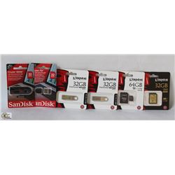 BAG OF ASSORTED DIGITAL MEMORY DEVICES