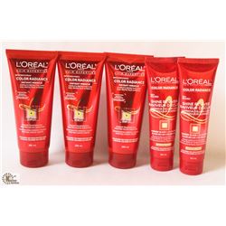 BAG OF 5 LOREAL LEAVE IN COLOR CARE