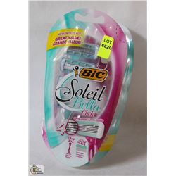 2 BIC SOLEIL BELLA CLICK RAZORS