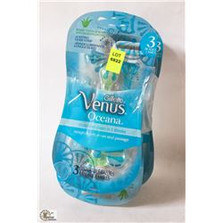 4 PACKS OF GILLETTE VENUS OCEANA DISPOSABLE RAZORS