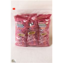 BAG OF BIC SILKY TOUCH DISPOSABLE RAZORS