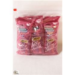 BAG OF BIC SILKY TOUCH DISPOSABLE RAZORS