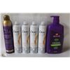 Image 1 : BAG OF DOVE HAIRSPRAYS AND ONE SHAMPOO