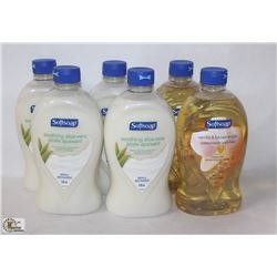 6 BOTTLES OF ASSORTED SOFT SOAP