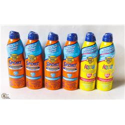 BAG OF BANANA BOAT 30 & 50 SPF SPRAY ON SUNSCREEN