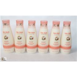 6 BOTTLES OF LIV CLEAN COCONUT MILK SHAMPOO