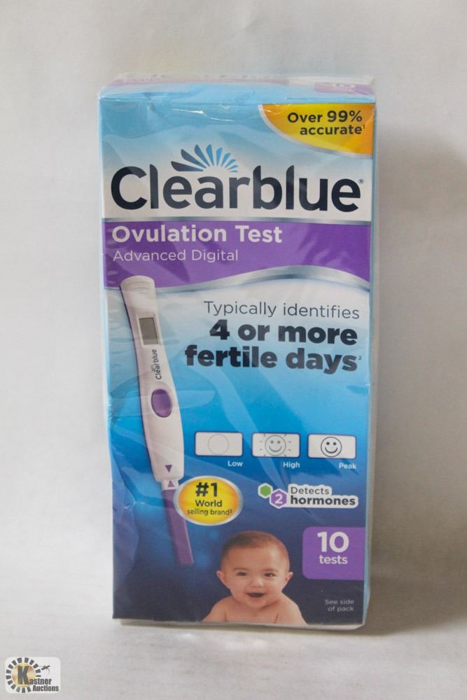 PACK OF 10 CLEAR BLUE OVULATION TESTS