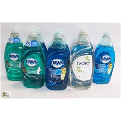 BAG OF ASSORTED DISH SOAPS
