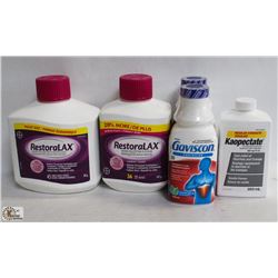 BAG W/ RESTORALAX, GAVISCON, KAOPECTATE