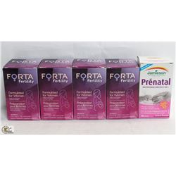 BAG W/ FORA FERTILITY AND PRENATAL VITAMINS