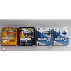 BAG OF ASSORTED GILLETTE REPLACEMENT CARTRIDGES