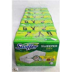 LOT OF 6 SWIFFER SWEEP DRY CLOTHS