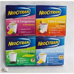 4 PACKS OF ASSORTED NEOCITRAN