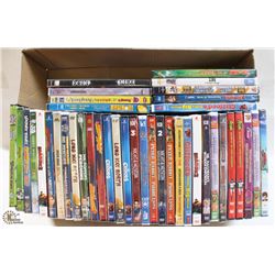 FLAT OF CHILDRENS DVDS