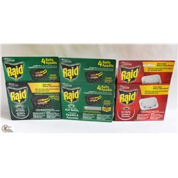 LOT OF ASSORTED RAID ANT KILLER