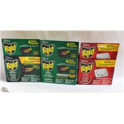 LOT OF ASSORTED RAID ANT KILLER