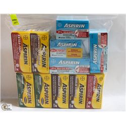 BAG OF ASSORTED ASPIRIN