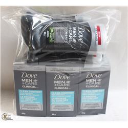 BAG OF ASSORTED MENS DOVE DEODORANT