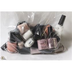 BAG OF ASSORTED CND VINYLUX NAIL POLISH