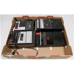 FLAT OF VINTAGE TAPE RECORDERS