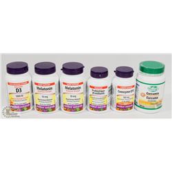 BAG OF ASSORTED HEALTH SUPPLEMENTS
