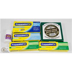 BAG OF PREPARATION H, ADVIL, AND MEDICATED