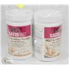 Image 1 : TWO TUBS OF PGX SATISFAST WHEY PROTEIN MIX