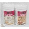 Image 1 : TWO TUBS OF PGX SATISFAST WHEY PROTEIN MIX