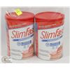 Image 1 : TWO TUBS OF SLIMFAST ORIGINAL PROTEIN POWDER