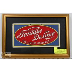 TONIQUE DE LUXE THE LIQUID HEAD REST FRAMED AD.