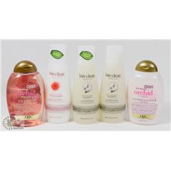 BAG OF ASSORTED SHAMPOO AND CONDITIONERS