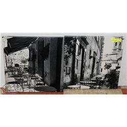 SET OF 2 EUROPEAN CAFÉ PRINTS FROM HOMESENSE
