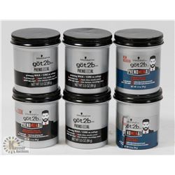 BAG OF ASSORTED GOT2B HAIR STYLING PRODUCTS