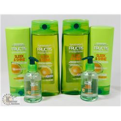BAG OF ASSORTED GARNIER FRUCTIS HAIR PRODUCTS