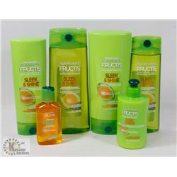 BAG OF ASSORTED GARNIER FRUCTIS HAIR PRODUCTS