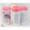 Image 1 : BAG OF WET ONES ANTIBACTERIAL WIPES