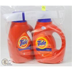 TWO BOTTLES OF TIDE ORIGINAL 24 LOAD HE LAUNDRY