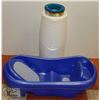 Image 1 : NEWBORN LOT INCLUDING BABY BATH, DIAPER GENIE