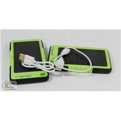 LOT OF 2 EDDIE BAUER SOLAR POWER BATTERY CHARGERS