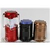 Image 1 : LOT OF 3 EDDIE BAUER 100 LUMEN CAMPING LANTERNS